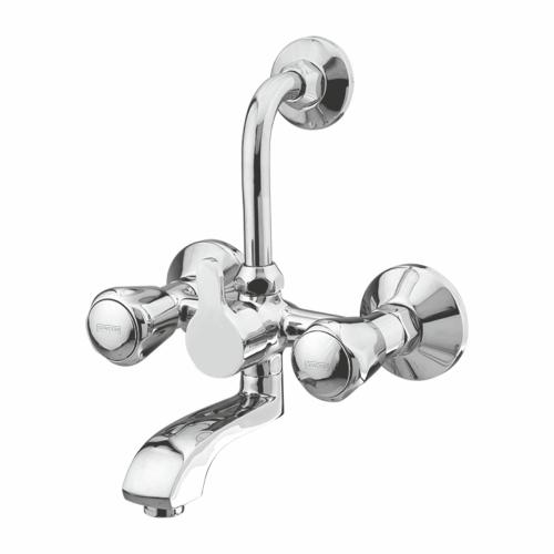 Wall Mixer with Provision for Overhead Shower with L-Bend Pipe